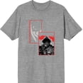 thumbnail image 1 of It Chapter 2 Pennywise Screengrab Collage Men's Heather Gray Crew Neck Short Sleeve Tee-XS, 1 of 2