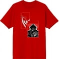 thumbnail image 1 of It Chapter 2 Pennywise Screengrab Collage Men's Red Crew Neck Short Sleeve Tee-Small, 1 of 6