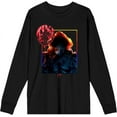 thumbnail image 1 of It Chapter 2 Pennywise Time To Float Adult Black Crew Neck Long Sleeve Tee-Medium, 1 of 3