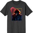 thumbnail image 1 of It Chapter 2 Pennywise Time To Float Men's Charcoal Crew Neck Short Sleeve Tee-XL, 1 of 2