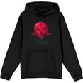 thumbnail image 1 of It Chapter 2 Scary Clown Balloon Adult Black Long Sleeve Hoodie-Medium, 1 of 3
