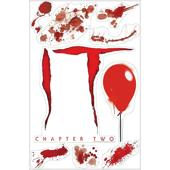 "It Chapter Two", Bloody Party Wall Stickers, 9 Pc.