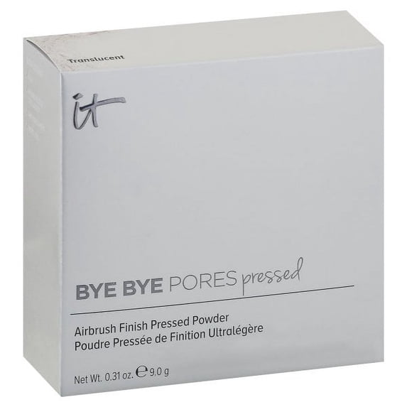 IT Cosmetics Bye Bye Pores Pressed Finishing Powder - Universal Shades - Contains Anti-Aging Peptides, Hydrolyzed Collagen Antioxidants - 0.31 oz