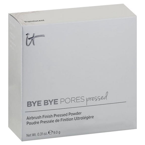 IT Cosmetics Bye Bye Pores Pressed Finishing Powder - Universal Shades - Contains Anti-Aging Peptides, Hydrolyzed Collagen  Antioxidants - 0.31 oz