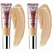 It Cosmetics CC+ Cream Illumination with Color Correcting Full Coverage Illuminating Foundation + Anti-Aging Hydrating Serum + SPF 50+