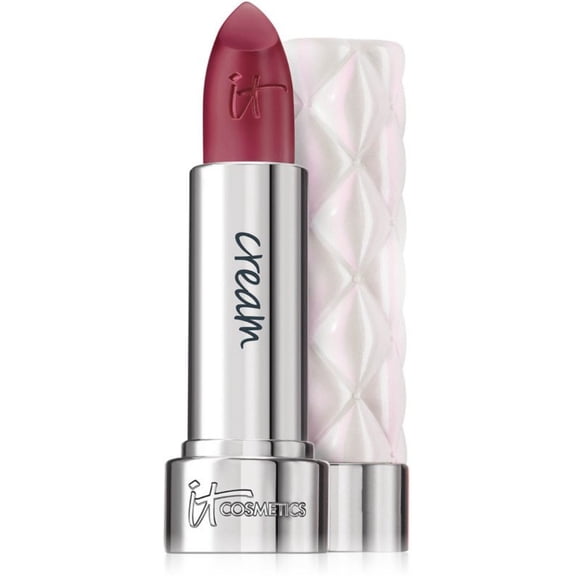 it COSMETICS Pillow Lips Lipstick, Like a Dream - Red Plum with a Cream Finish - High-Pigment Color & Lip-Plumping Effect - With Collagen, Beeswax & Shea Butter - 0.13 oz Like a Dream (red plum - cream finish)