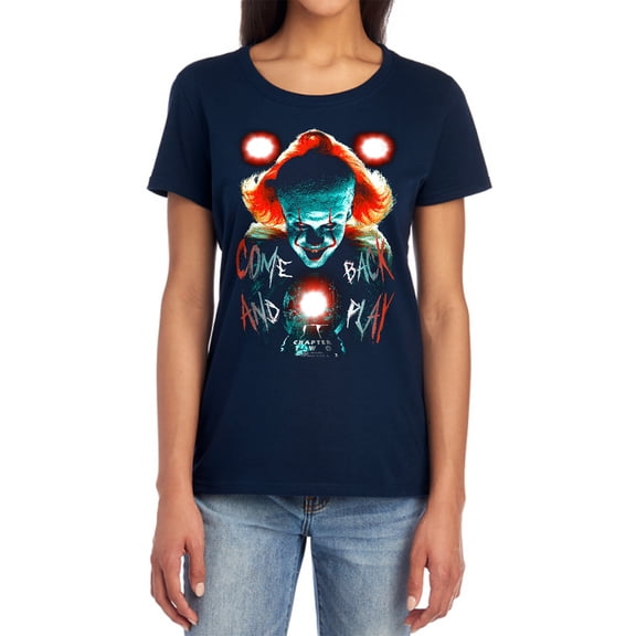 It Dead Lights Women's T Shirt, Navy, Large