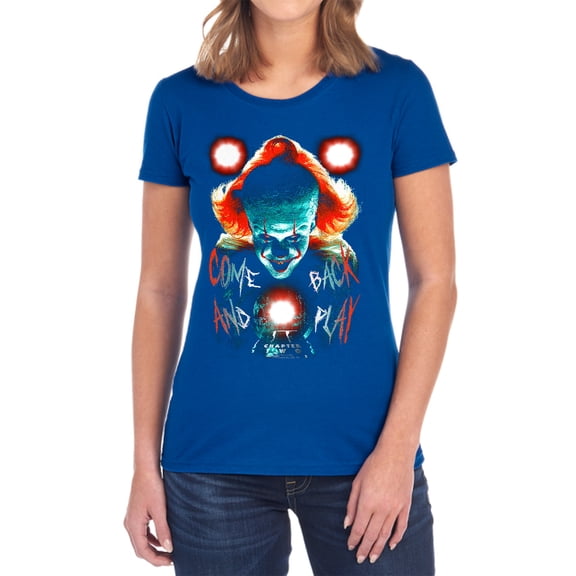 It Dead Lights Women's T Shirt, Royal, 2X-Large