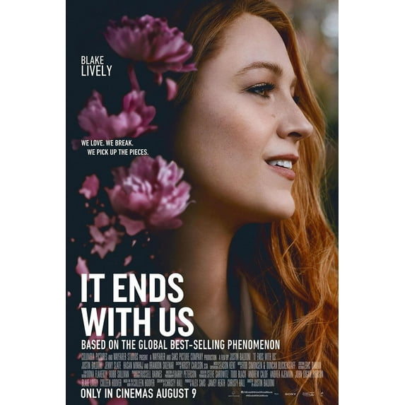 It Ends with Us 2024 Movie Posters for Boys & Girls Bedroom Decor Wall Art Print Gift Poster