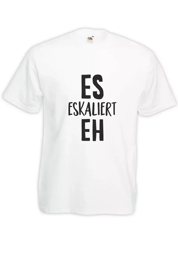 It Escalates Eh Men Graphic Design Everyday Casual T-Shirt