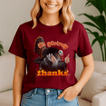 thumbnail image 1 of It Giving Thanks Yassified Thanksgiving Turkey Shirt, Thanksgiving Tee, Trending Tshirt, Funny Friend Gift, Quote Cute, 1 of 5