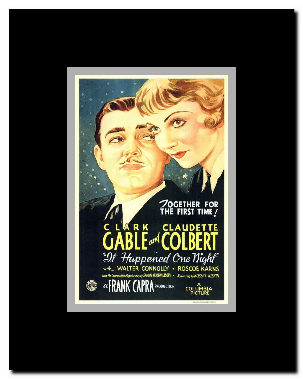 It Happened One Night Framed Movie Poster