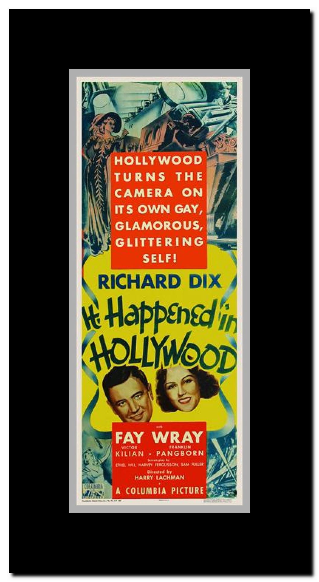 It Happened in Hollywood Framed Movie Poster