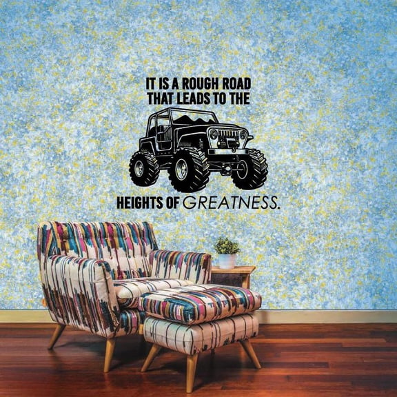It Is A Rough Road That Leads To The Heights Of Grreatness Vinyl Wall Sticker Art Decal Girls Boys Kids Room Design Bedroom Nursery Kindergarten Stickers Wall Vinyl Decoration Size (10x10 inch)