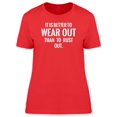 thumbnail image 1 of It Is Better To Wear Out Phrase Tee Men's -Image by Shutterstock, 1 of 1