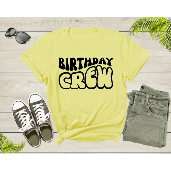 It Is My Birthday Crew Squad Gift Boy Girl Sister Brother T-Shirt Birthday Present T Shirt for Men Women Kids Boys Girls Graphic Tshirt