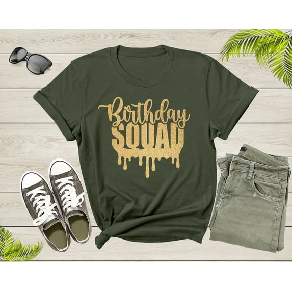 It Is My Birthday Crew Squad Gift Boy Girl Sister Brother T-Shirt Birthday Present T Shirt for Men Women Kids Boys Girls Graphic Tshirt