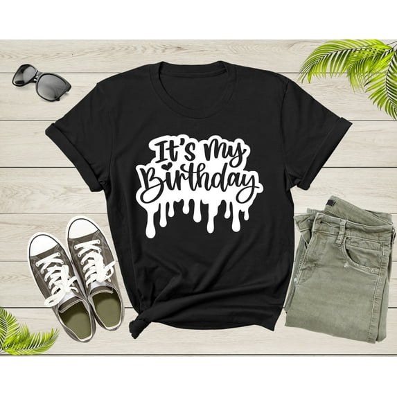It Is My Birthday Crew Squad Gift Boy Girl Sister Brother T-Shirt Birthday Present T Shirt for Men Women Kids Boys Girls Graphic Tshirt