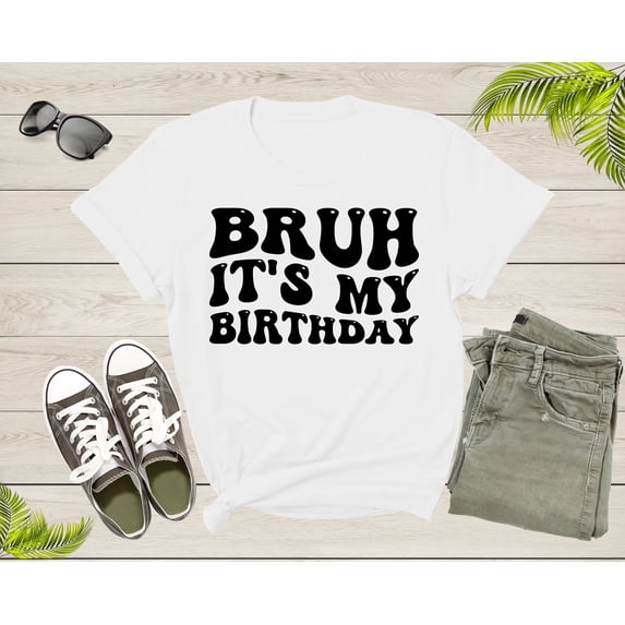 It Is My Birthday Crew Squad Gift Boy Girl Sister Brother T-Shirt Birthday Present T Shirt for Men Women Kids Boys Girls Graphic Tshirt