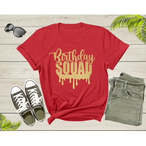 It Is My Birthday Crew Squad Gift Boy Girl Sister Brother T-Shirt Birthday Present T Shirt for Men Women Kids Boys Girls Graphic Tshirt