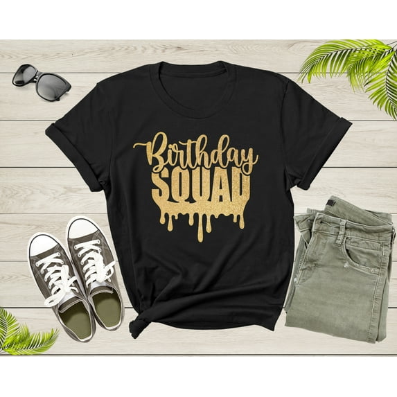 It Is My Birthday Crew Squad Gift Boy Girl Sister Brother T-Shirt Birthday Present T Shirt for Men Women Kids Boys Girls Graphic Tshirt