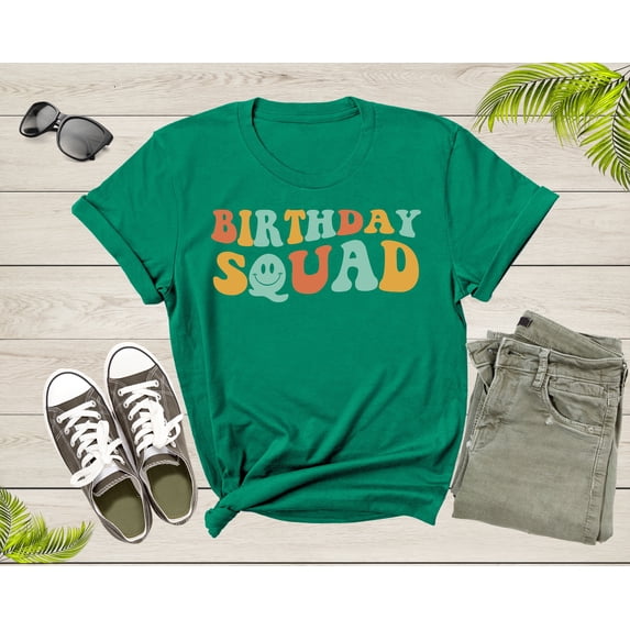 It Is My Birthday Crew Squad Gift Boy Girl Sister Brother T-Shirt Birthday Present T Shirt for Men Women Kids Boys Girls Graphic Tshirt