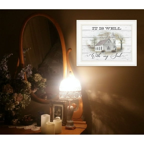 It Is Well By Billy Jacobs Printed Framed Wall Art Wood Multi-Color