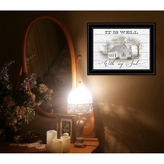 TrendyDecor4U It Is Well By Billy Jacobs Ready To Hang Framed Print BJ1222-704G