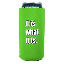 It Is What It Is 16 oz. Can Coolie (Bright Green)