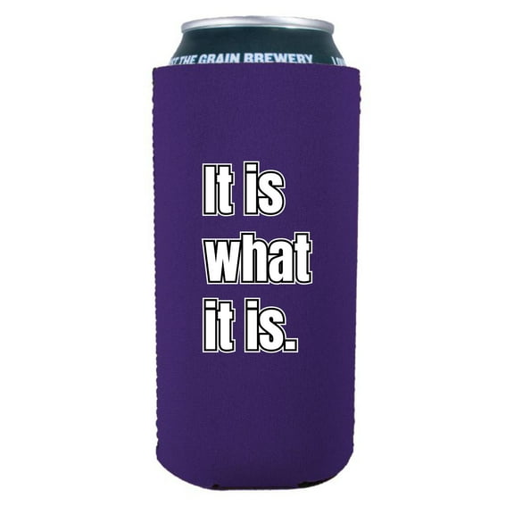 It Is What It Is 16 oz. Can Coolie (Purple)