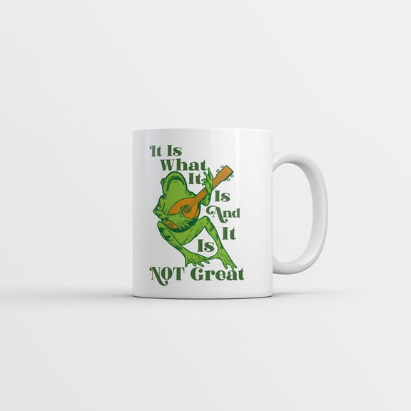 It Is What It Is and It Is Not Great Mug Funny Sarcastic Graphic Novelty Coffee Cup