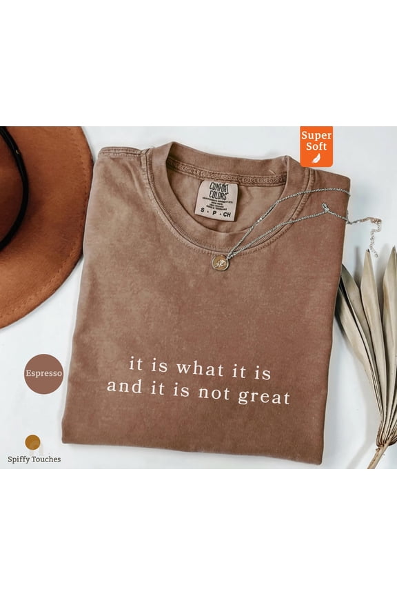 It Is What It Is TShirt Funny Slogan Tee Shirt Meme Graphic Tee Relatable Shirt Sarcastic