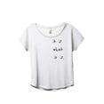 thumbnail image 1 of It Is What It Is Women's Fashion Slouchy Dolman T-Shirt Tee Heather White Medium, 1 of 4