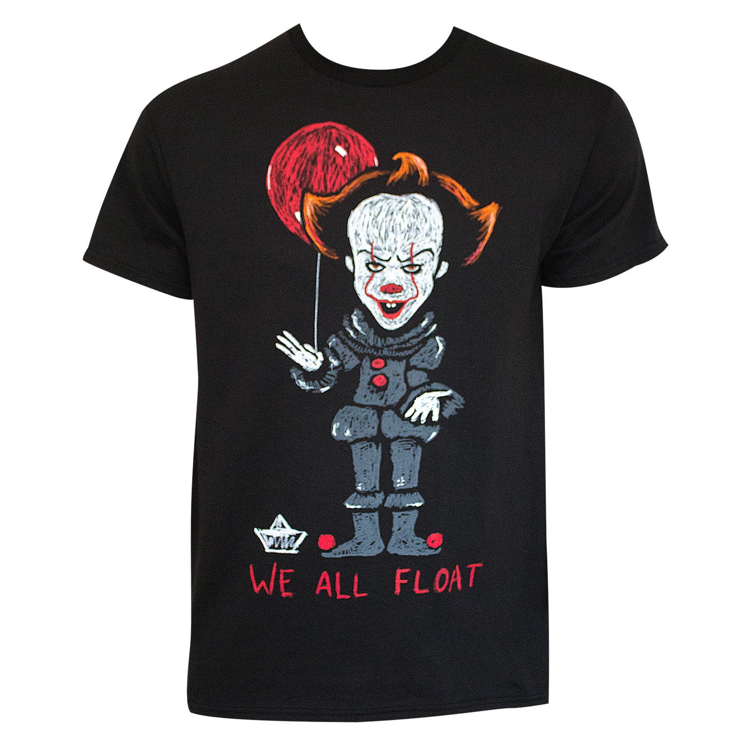 It Men's Black We All Float T-Shirt-2XLarge - Walmart.com