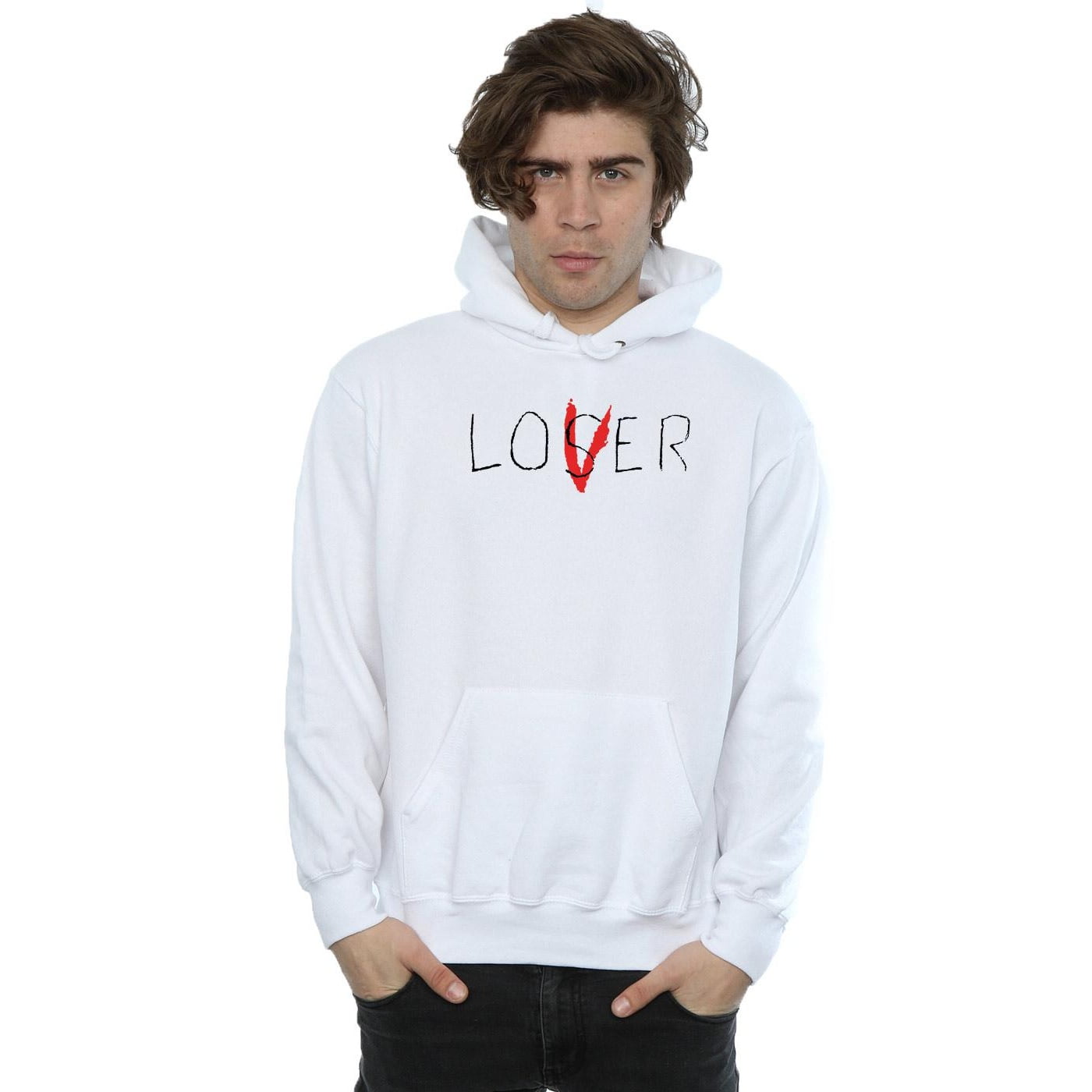 It Mens Loser Lover Hoodie Walmart