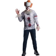 It 2017 Pennywise Costume Top and Mask for Adults by Rubies, Men's XL