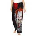 thumbnail image 1 of It Pennywise Horror Women's Pajama Pants, Comfy All Over Print Lounge Pants Casual Sleepwear with Pockets & Drawstring, 1 of 8