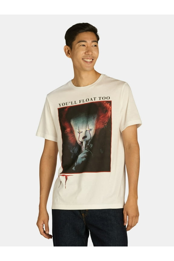 It Pennywise Men’s & Big Men’s Graphic Tee, Sizes XS-3XL