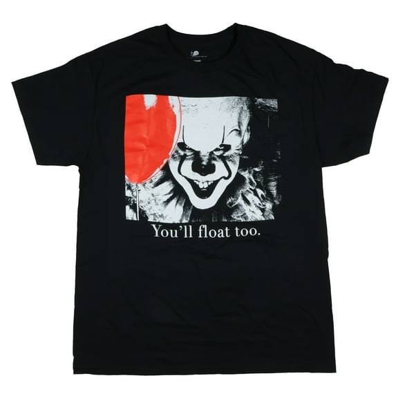 It Pennywise T Shirt Mens You'll Float to Big Face Short Sleeve Graphic Tee