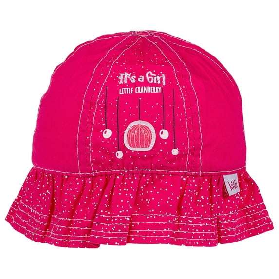 Wear Sierra Love Rain Infant Girl Maxi Hat, Rainbow Print, Soft Fabric, Red, One Size