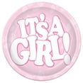 thumbnail image 1 of It'S A Girl Plates 7"- 12 Pack(8 Per Package), 1 of 3