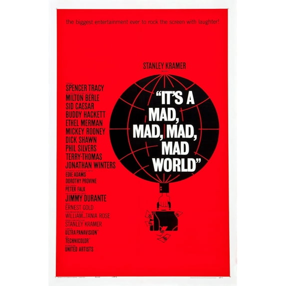 It'S A Mad Mad Mad Mad World Poster Art 1963. Movie Poster Masterprint (24 x 36)