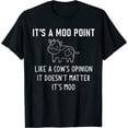 thumbnail image 1 of It'S A Moo Point, Like A Cow'S Opinion, Funny, Jokes T-Shirt, 1 of 5
