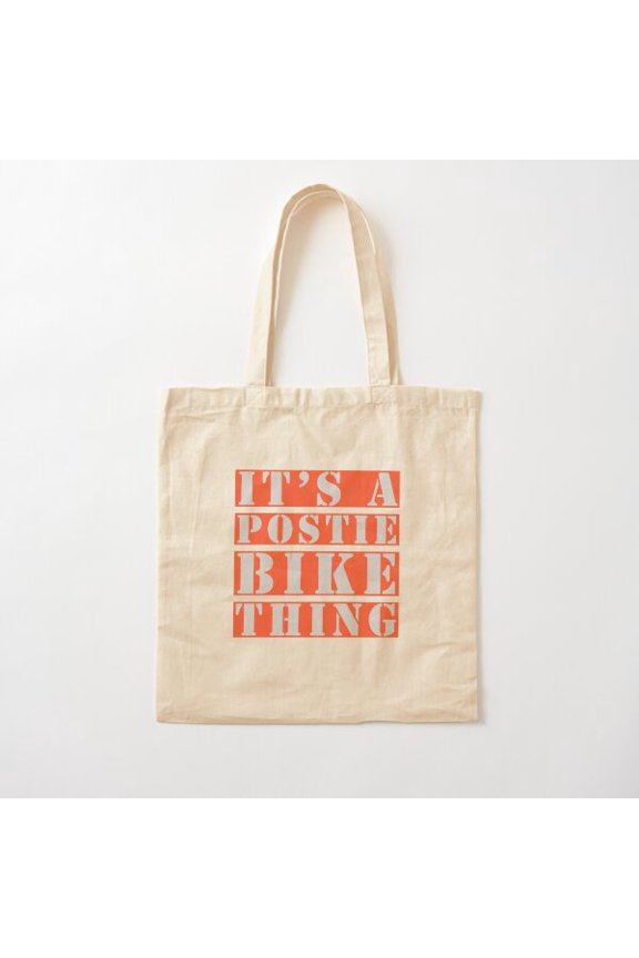 It'S A Postie Bike Thing Canvas Tote Bags, Reusable Shopping Bag