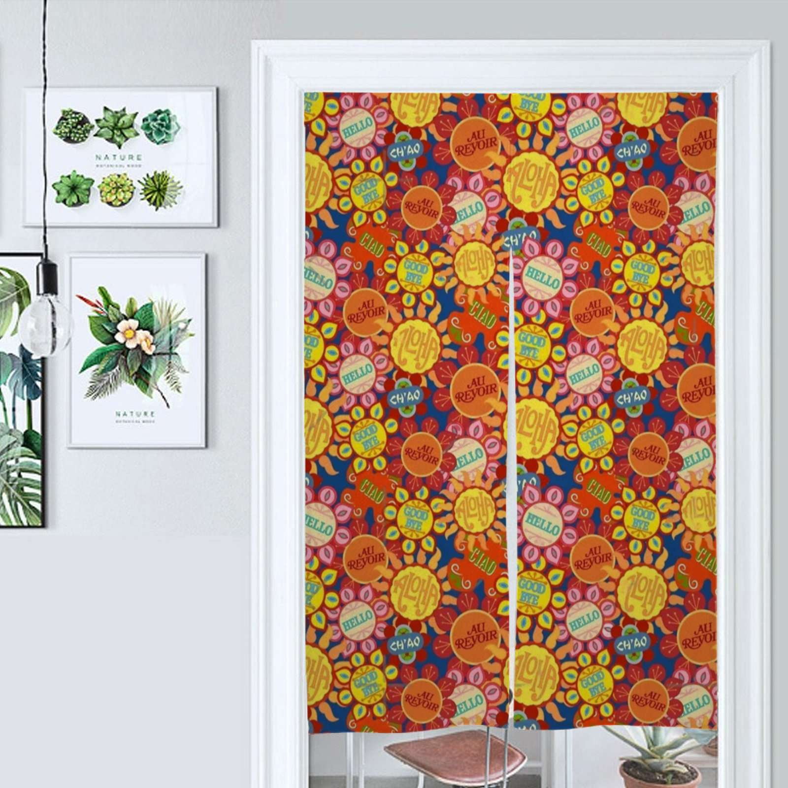 It #39 S A Small World Flowers Door Curtain Nordic Living Room DoorCurtain It #39 S A Small World Flowers Door Curtain Nordic Living Room DoorCurtain
