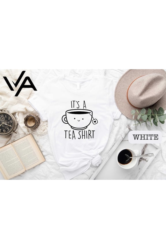 It'S A Tea Shirt, T-Shirt Gray Fashion, Slogan Womens, Girls Ladies, Lady Present, Cute Top Style, Shirt, Her, Full Size S-5XL