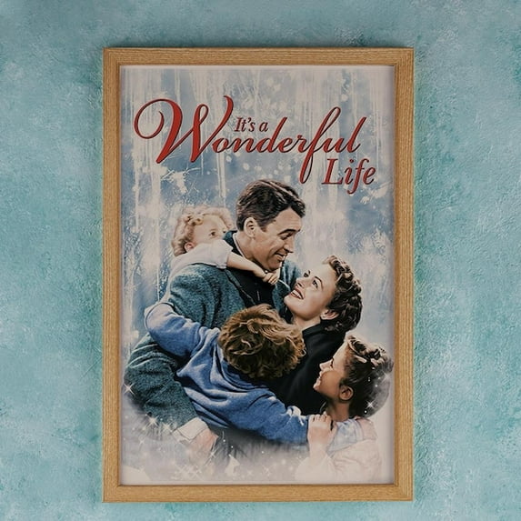 It'S A Wonderful Life 1946 Movie Poster Wall Art Decor Rome Decor Film Poster Collectibles Birthday Gifts- Wall Art Print, 8x12 UNFRAMED