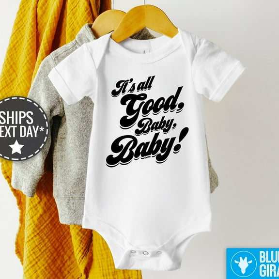 It'S All Good Baby Baby Onesie, Funny 90'S Music Baby Bodysuit, Cute 90'S Hip Hop Rap Baby Clothes Cute Baby Onesie, BABY BODYSUIT LAT 4424