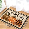 thumbnail image 1 of It S Fall Y All Pumpkins Soft Small Velvet Area Rugs Non Slip Indoor Floor Carpet for Living Room Bedroom Decor, 1 of 5