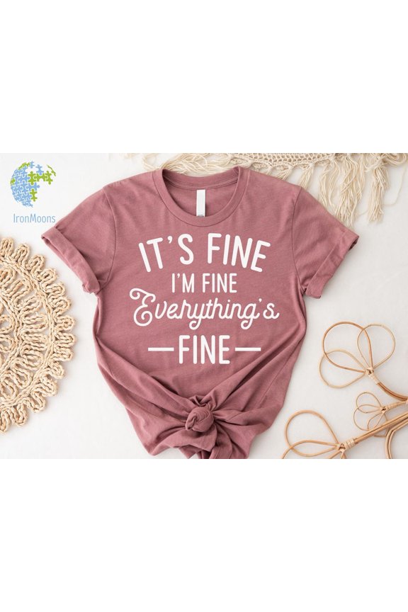 It'S Fine Everything'S Fine T-Shirt, Introvert Tee All Size S-5XL